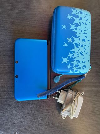 Nintendo 3DS XL Azul + Juegos + Estuche