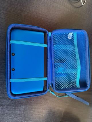 Nintendo 3DS XL Azul + Juegos + Estuche
