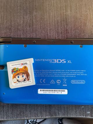 Nintendo 3DS XL Azul + Juegos + Estuche