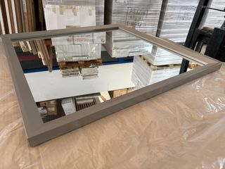 Espejo con marco color Tortora, marca Visobath