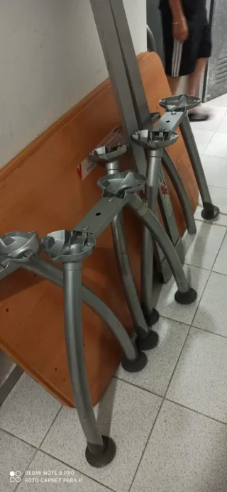 2 Mesas Madera y Metal