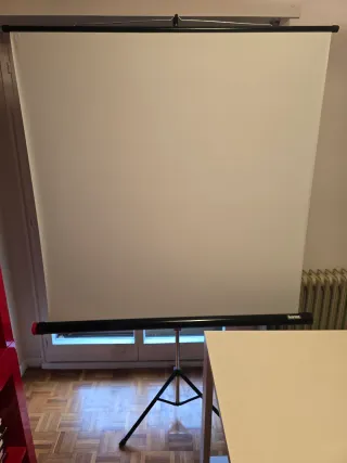 Pantalla Proyector Hama 125x125 con Trípode