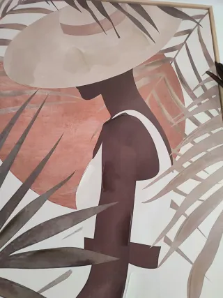 Cuadro Lienzo Mujer Africana 80x120cm