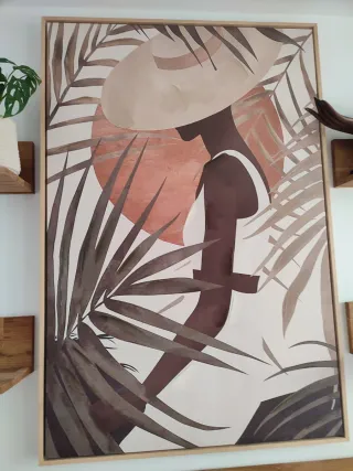 Cuadro Lienzo Mujer Africana 80x120cm