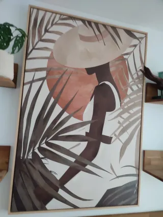 Cuadro Lienzo Mujer Africana 80x120cm