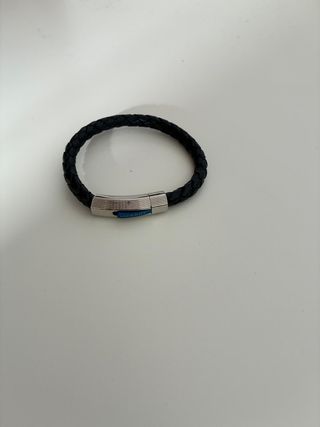 Pulsera Viceroy Hombre Cuero Trenzado Plata