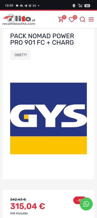 Arrancador GYS Power Pro 901 FC totalmente nuevo