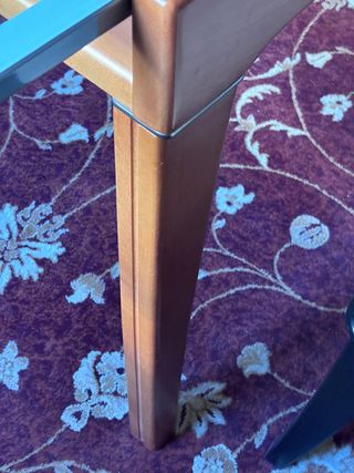 Mesa comedor extensible cristal y madera