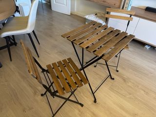 Mesa y 2 Sillas Balcón IKEA