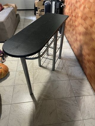 Mesa de cocina madera y metal