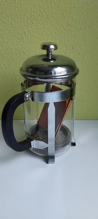 Cafetera de émbolo de cristal