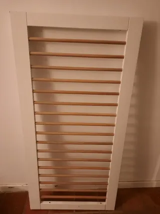 Cuna convertible Bopita blanco/natural + colchón