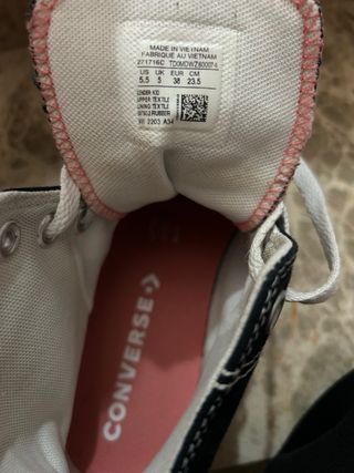 Converse Chuck Taylor All Star Negro Rosa