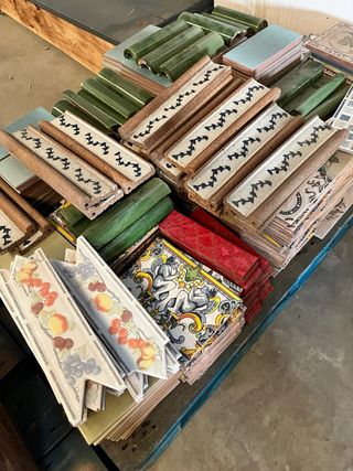 Lotes de Racholas Cerámicas Decoradas