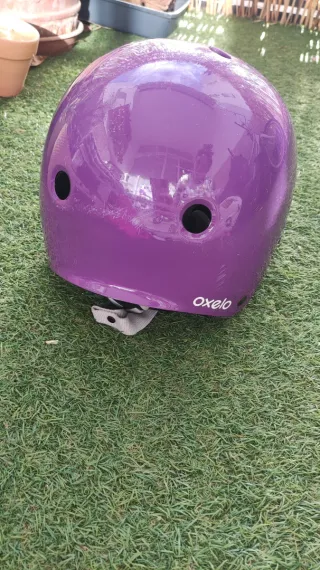 Patines 4 ruedas con luces + casco + mochila