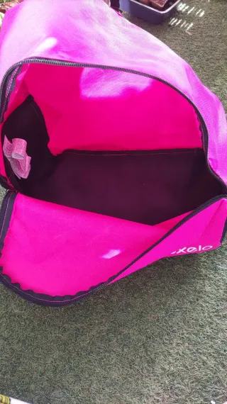 Patines 4 ruedas con luces + casco + mochila