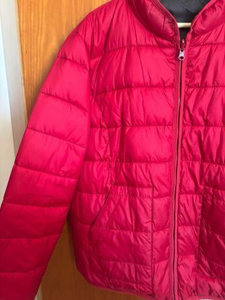 Anorak reversible granate y gris Yerse T.XXL