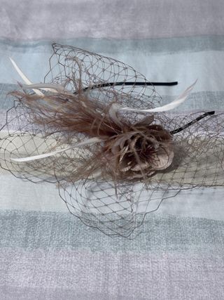 Conjunto pantalón y casaca azul beige