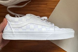 Zapatillas Vans Checkerboard Gris/Blanco