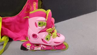 Patines en línea Oxelo rosas y verdes