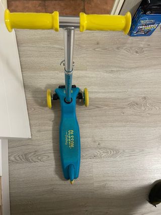 Patinete 3 Ruedas Azul y Amarillo