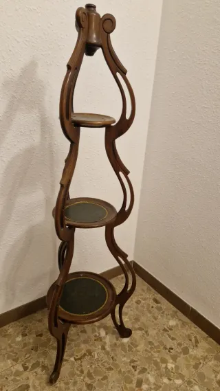 Estantería rinconera madera y metal