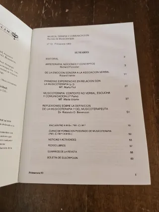 Libro Música Terapia y Comunicación
