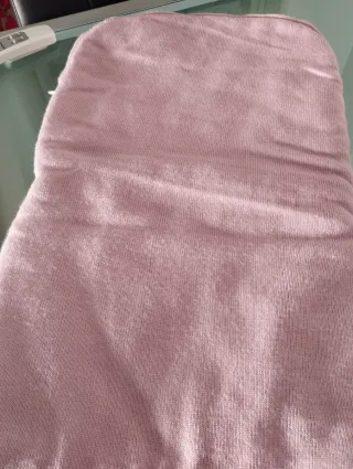 Saco lana bebé rosa