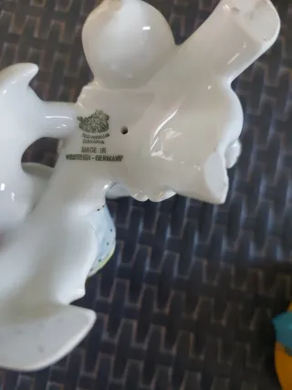 Pareja de pájaros de porcelana