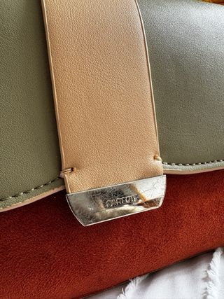 Bolso Parfois verde y marrón