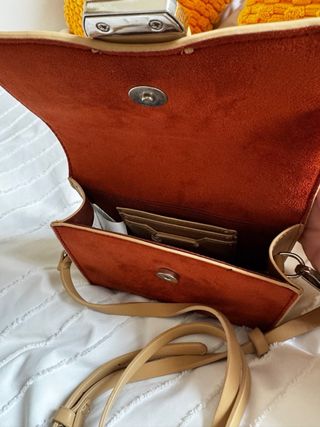 Bolso Parfois verde y marrón