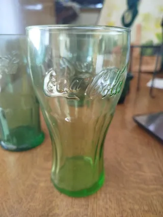 3 Vasos Coca-Cola Verdes