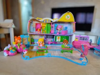 Lote Pinypon: Avión, Colegio y Furgoneta