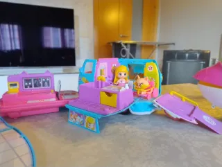 Lote Pinypon: Avión, Colegio y Furgoneta