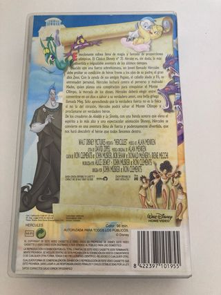 Película Hércules Disney VHS