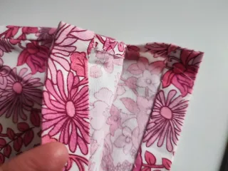 Blusa floral rosa talla L