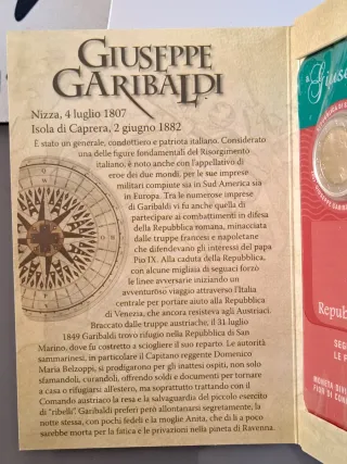 2 Euro San Marino Garibaldi 2007 FDC