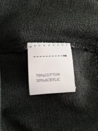 Chaleco de punto azul marino talla L