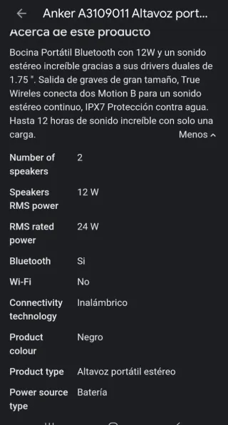 Altavoz Bluetooth Anker Soundcore Motion B