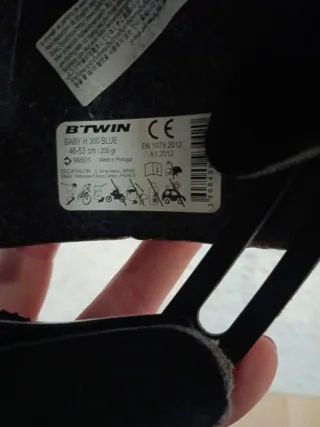 Casco bici infantil azul animales