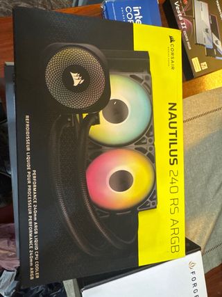 Cajas vacías componentes PC: ASUS, Intel, Corsair