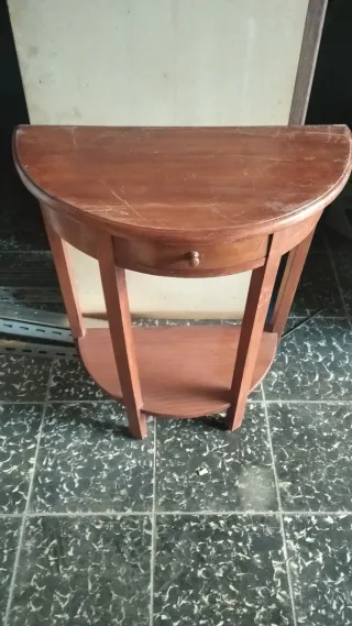 Consola de madera con cajón