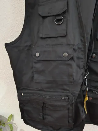 Chaleco de caza negro