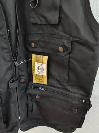 Chaleco de caza negro