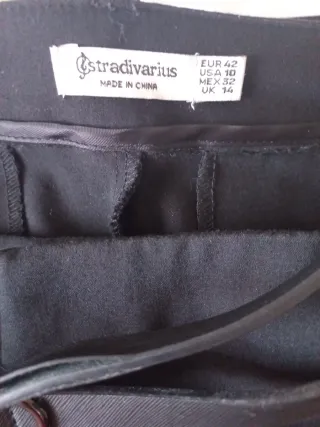 Pantalón de vestir negro mujer