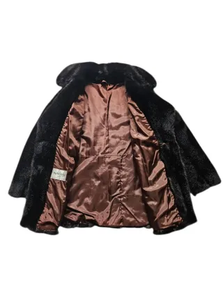 Pelliccia ecologica vintage Michel Alexis S /M