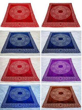 Manta con diseño geométrico