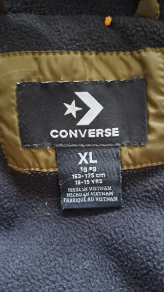 Cazadora Converse acolchada verde-negra 13-15años