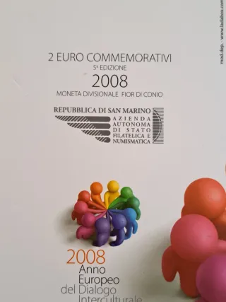 2 Euro San Marino 2008 Dialogo Interculturale