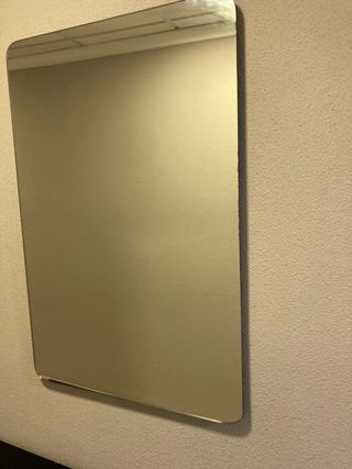 Mueble de entrada negro con espejo